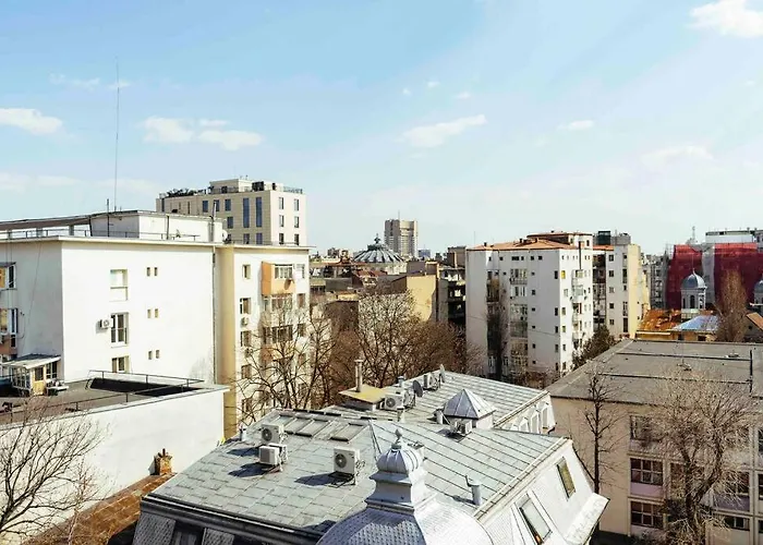Lägenhet Amazing Views Rooftop Flat - Amzei Square Bukarest